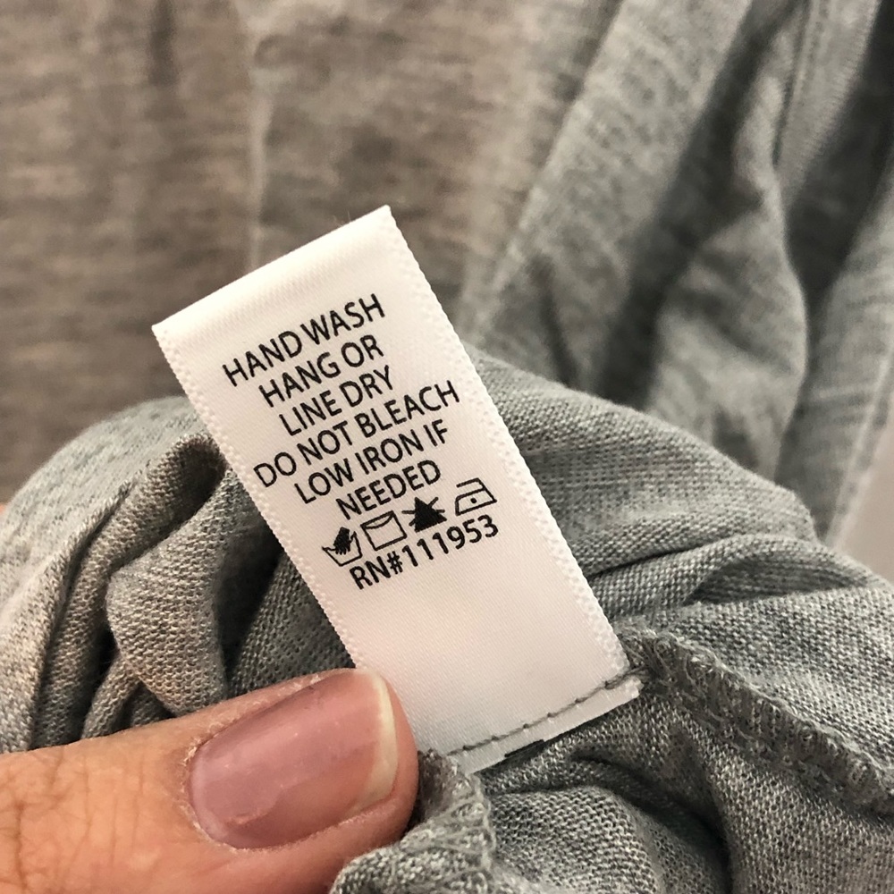 FINAL❎ NWOT Super Soft Gray Basic Top - Picture 6 of 8